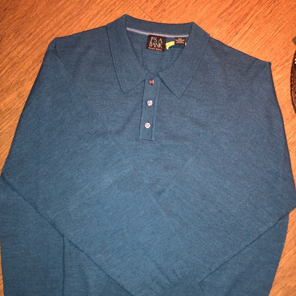 Wool Long Sleeve Polo